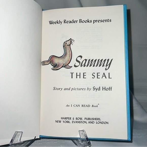 Weekly Reader Book Sammy‎ the Seal I Can Read Harper & Row Vintage EUC Like New - Picture 4 of 8